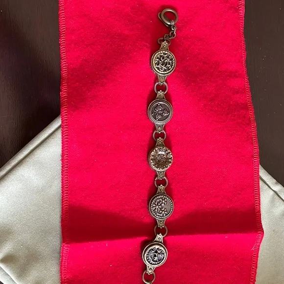 Antique button bracelet